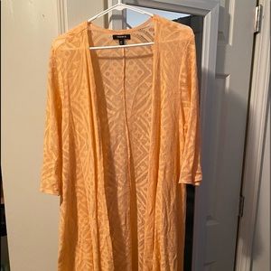 Peach knitted cardigan